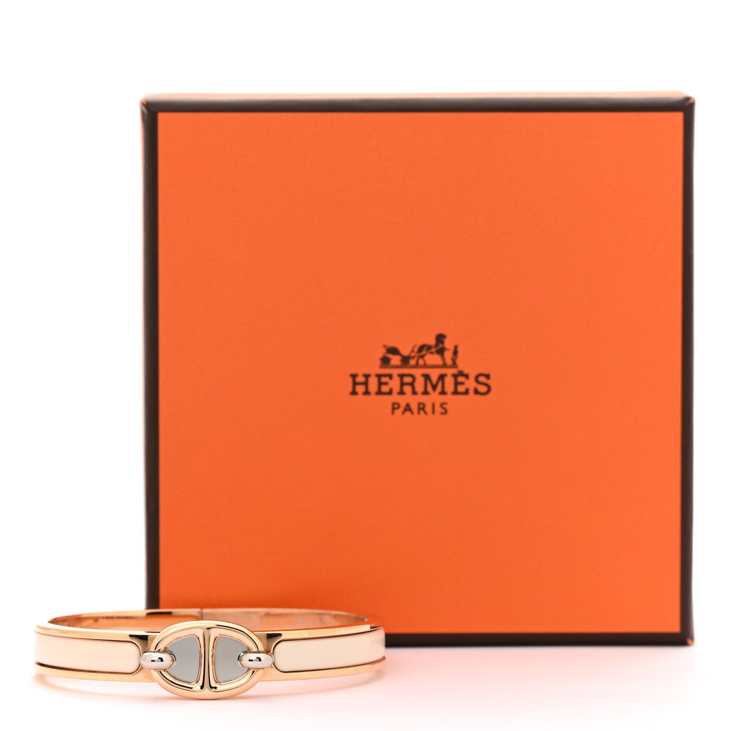 Enamel Mini Farandole Clic Chaine d'Ancre Bracelet PM Creme
