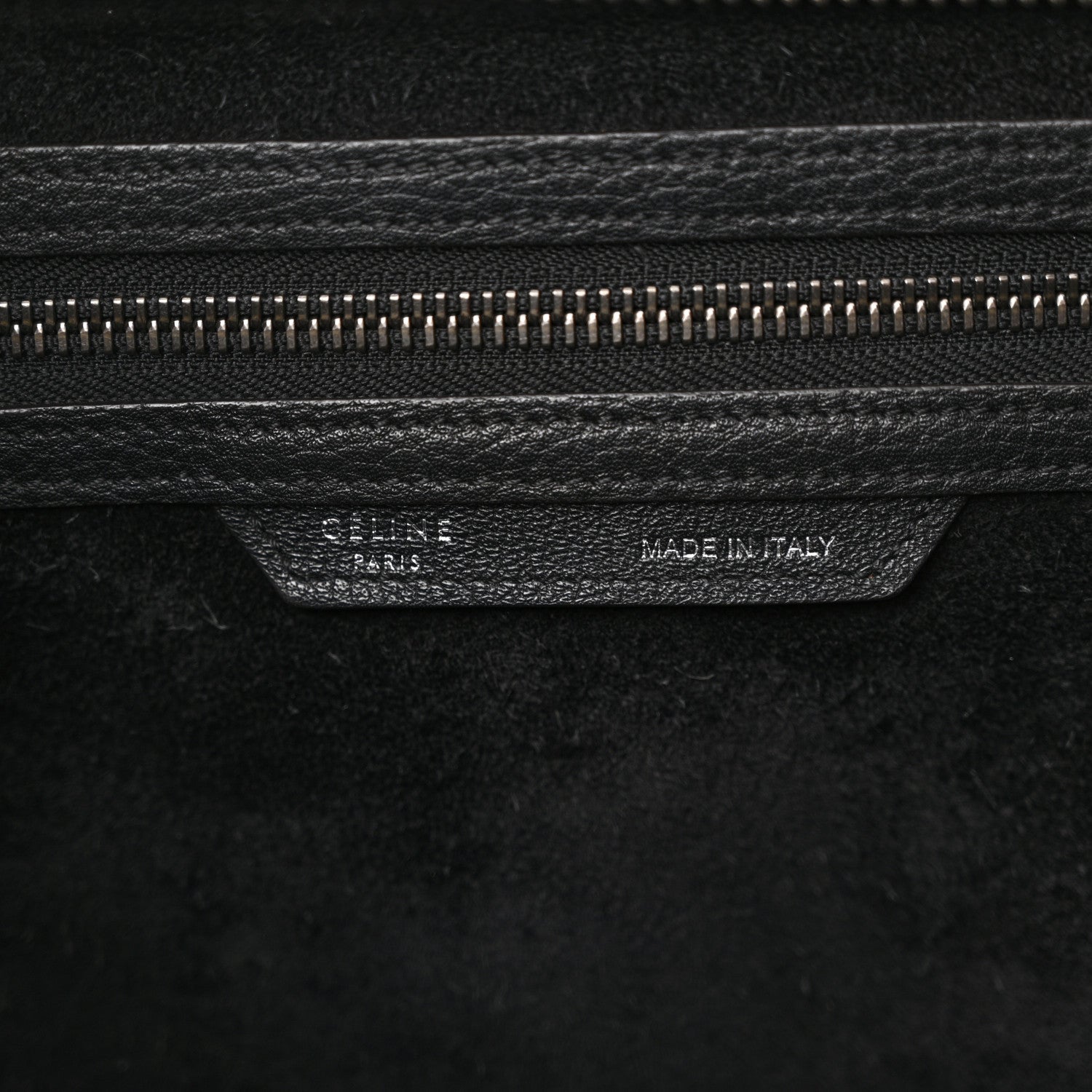 Celine Drummed Calfskin Mini Luggage Black 6 of 19