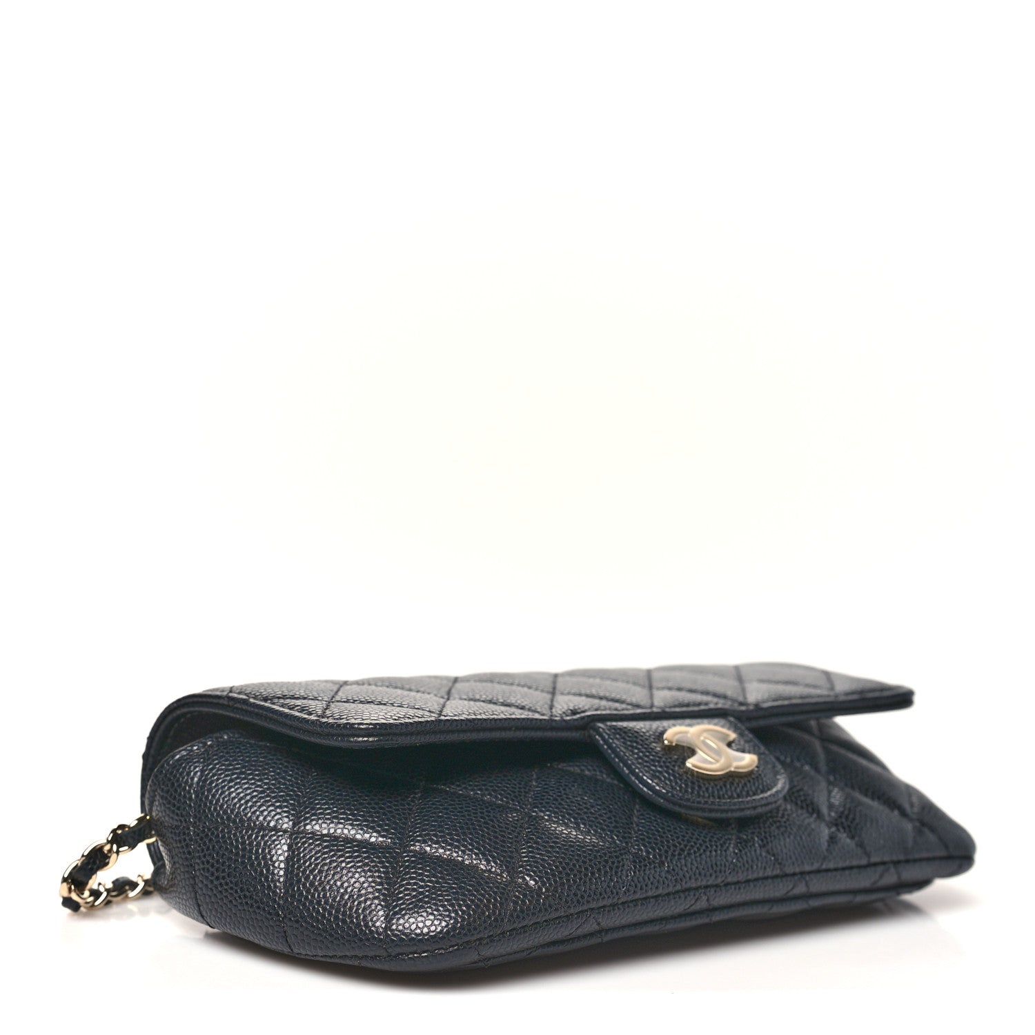 Chanel Caviar Quilted Glasses Case With Chain Black 4 of 11