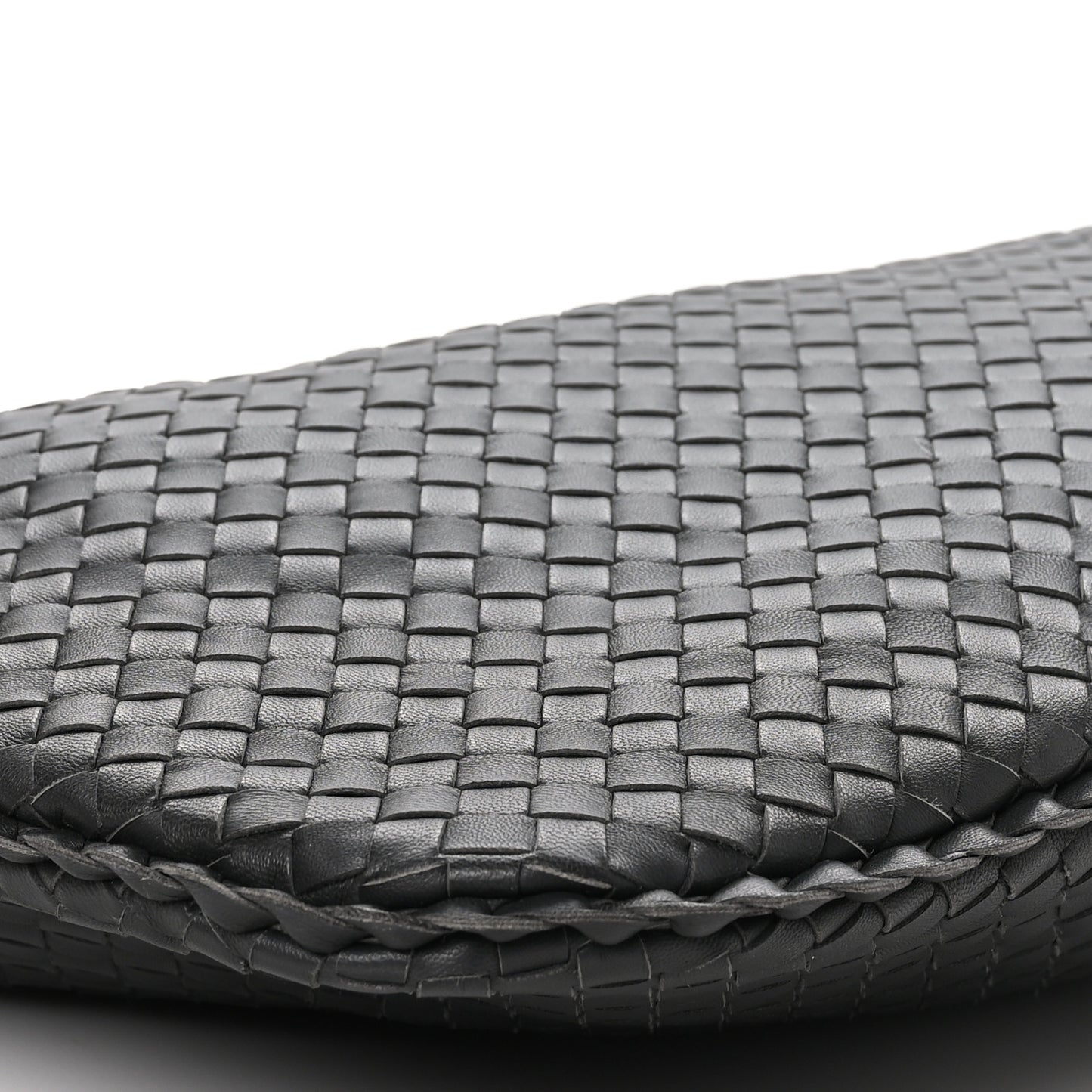 Nappa Intrecciato Large Veneta Hobo Grey