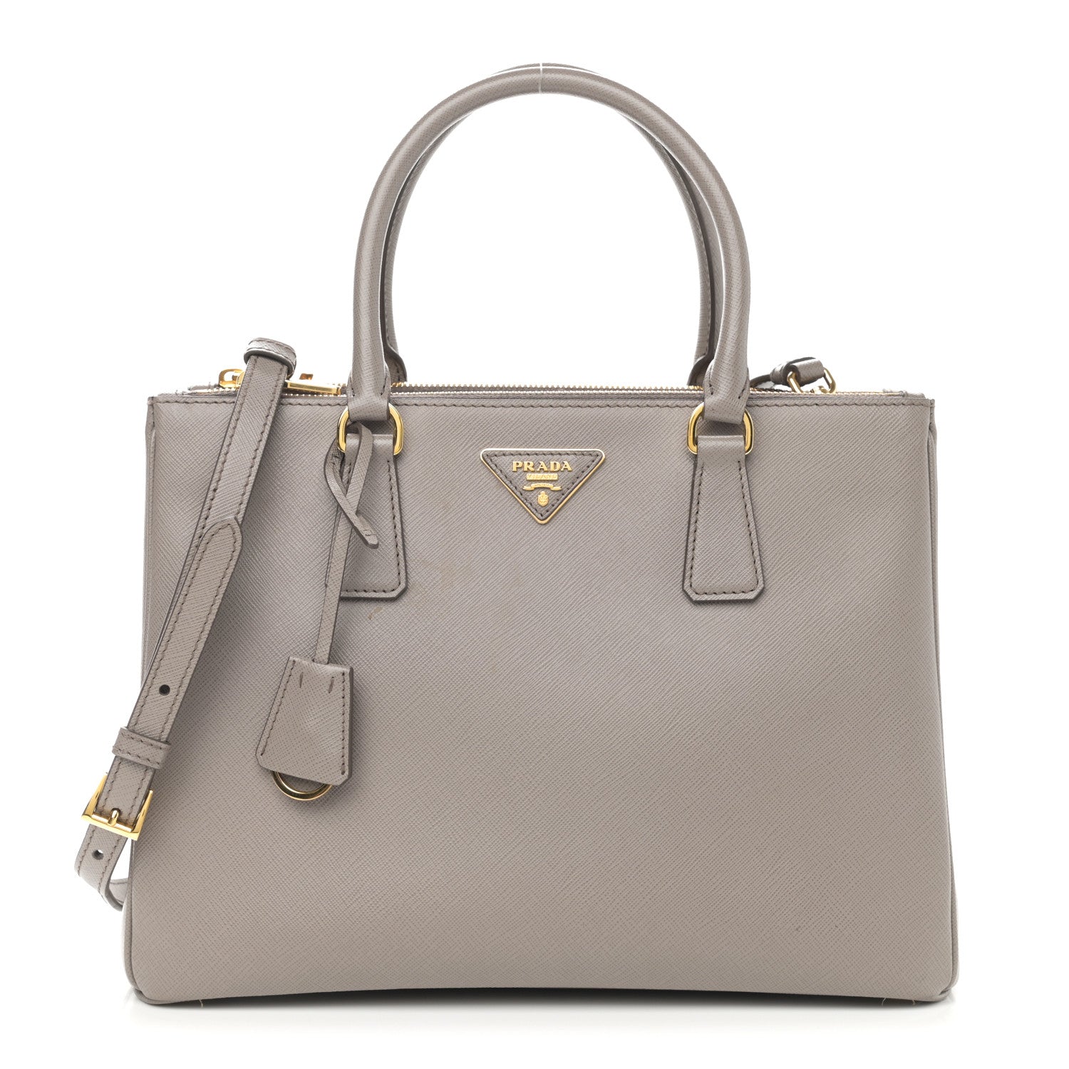 Prada Saffiano Medium Galleria Double Zip Tote Argilla 1 of 11