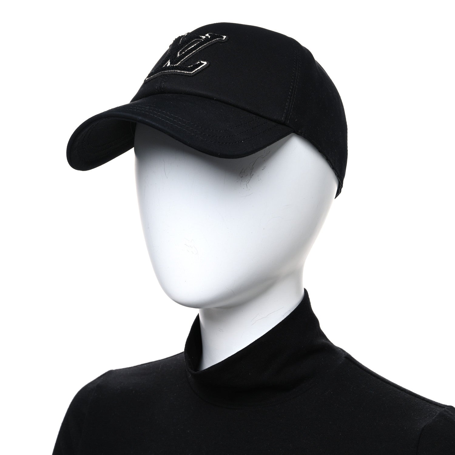 Louis Vuitton Cotton LV Signature Cap L Black 2 of 9
