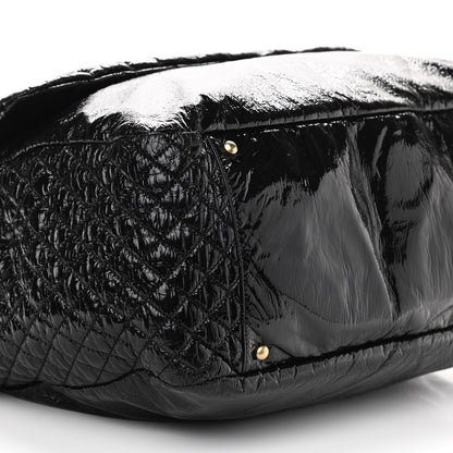 Chanel Vinyl XXL Rock and Chain Flap Black 9 of 11