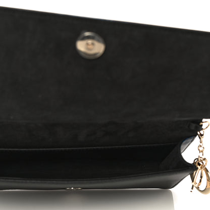 Christian Dior Calfskin Tie Dye Wallet On Chain Blue 6 of 15