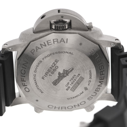 Panerai Titanium Rubber 47mm Luminor Submersible Flyback Automatic Watch Black PAM00615 4 of 5