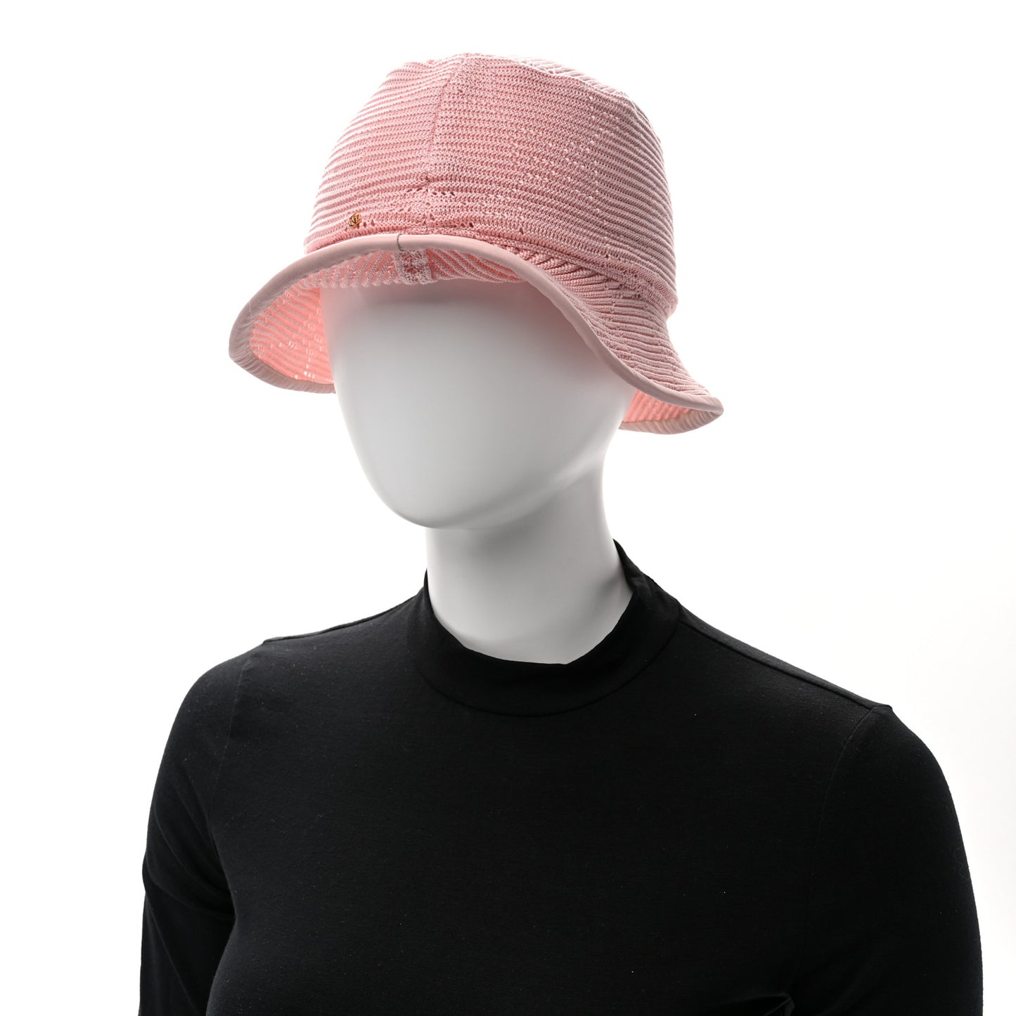 Cotton Crochet GG Monogram Bucket Hat M Pink