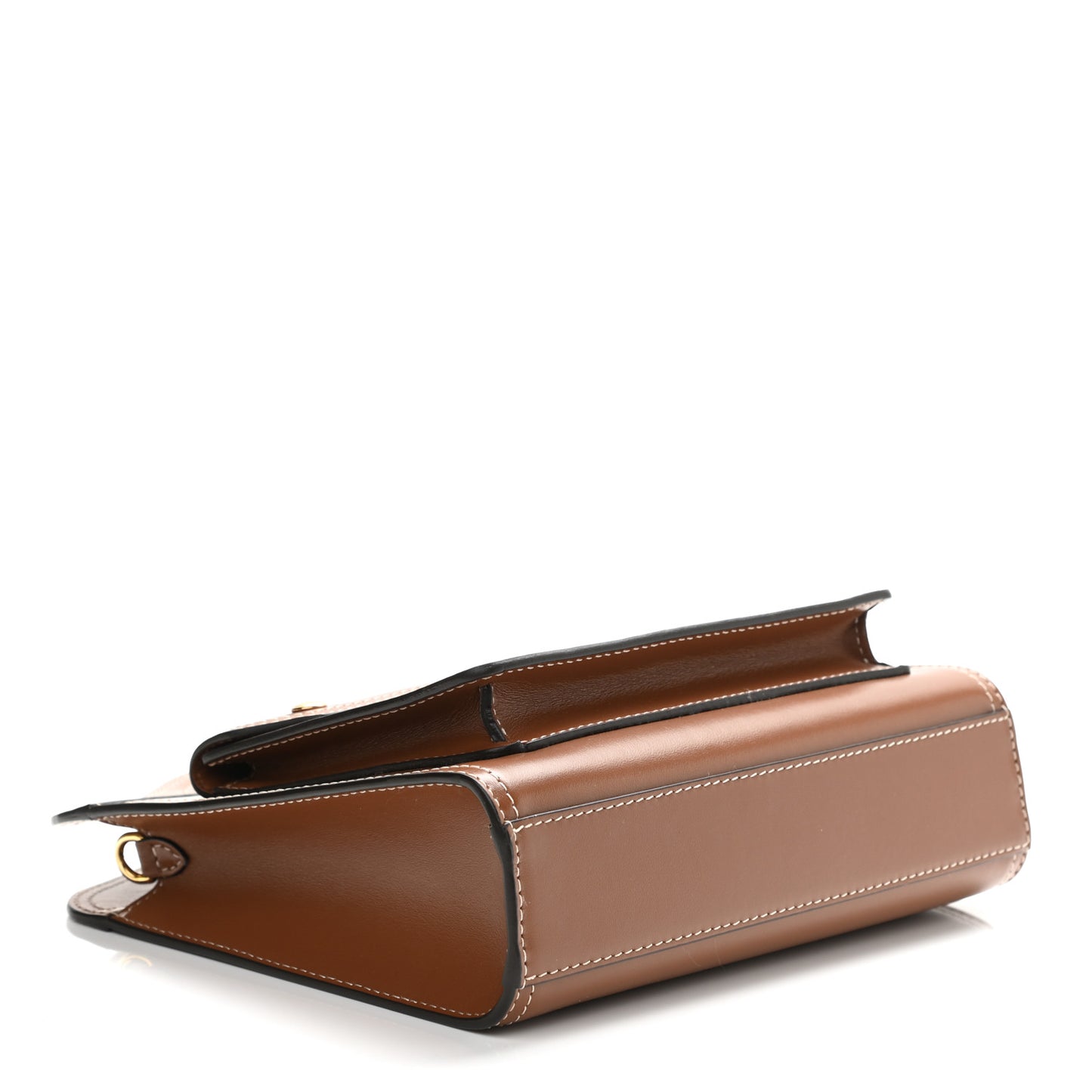 Smooth Calfskin Mini Pocket Bag Malt Brown