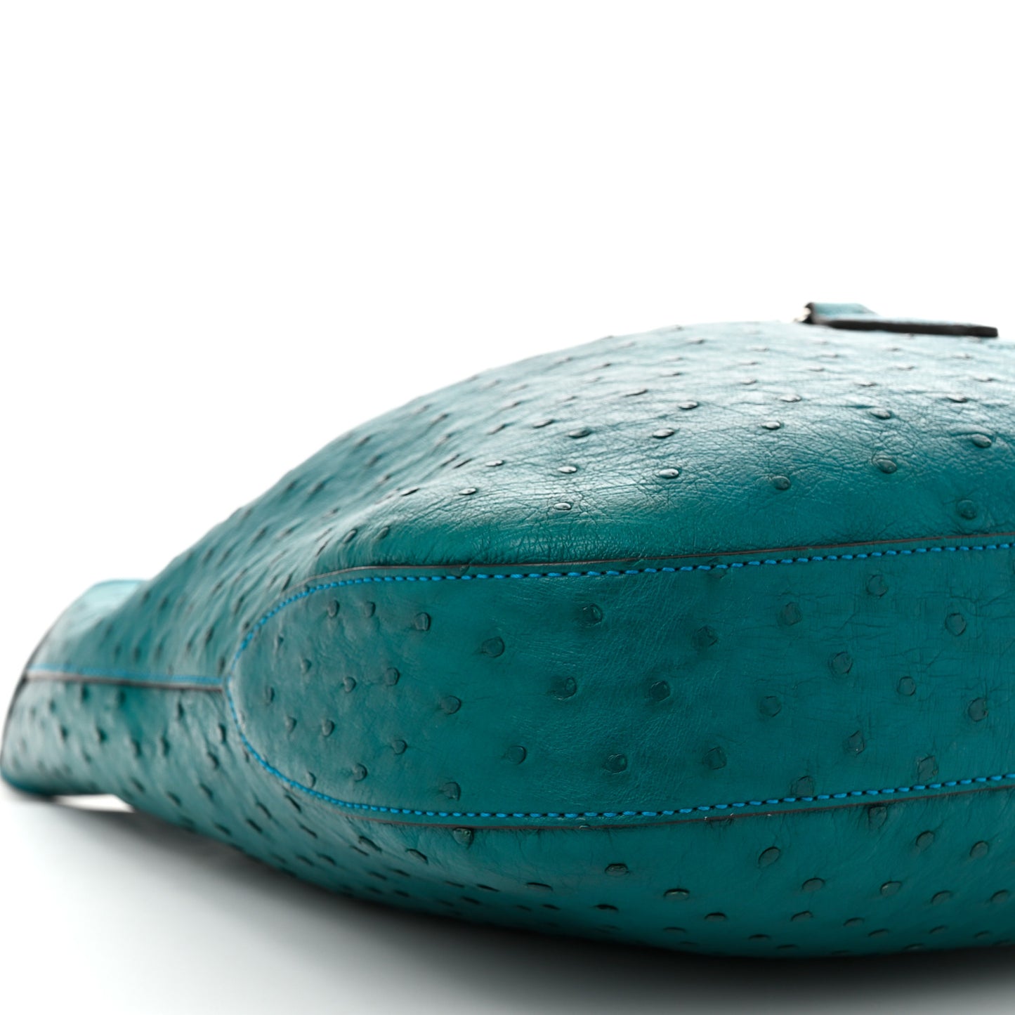 Ostrich Large Jackie Hobo Teal