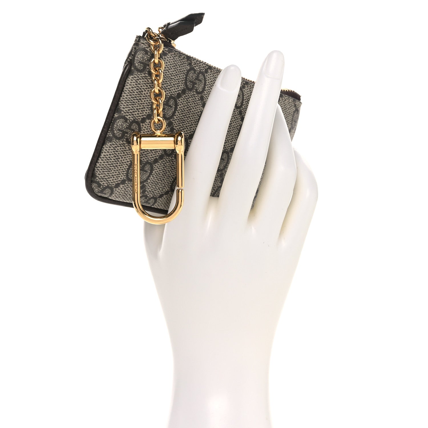 Gucci GG Supreme Monogram Selleria Key Case Brown 2 of 7