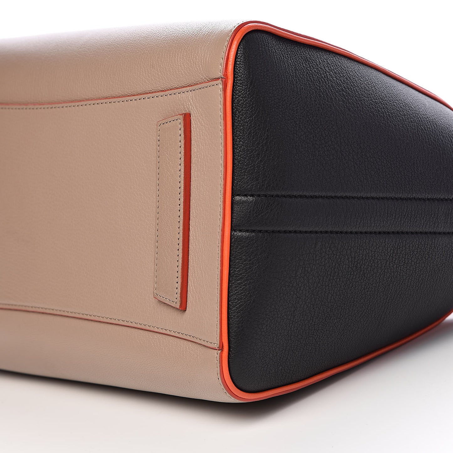 Sugar Goatskin Medium Tri-Color Antigona Taupe Black Orange