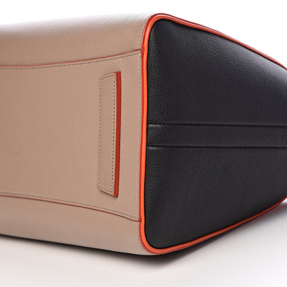 Givenchy Sugar Goatskin Medium Tri-Color Antigona Taupe Black Orange 9 of 10