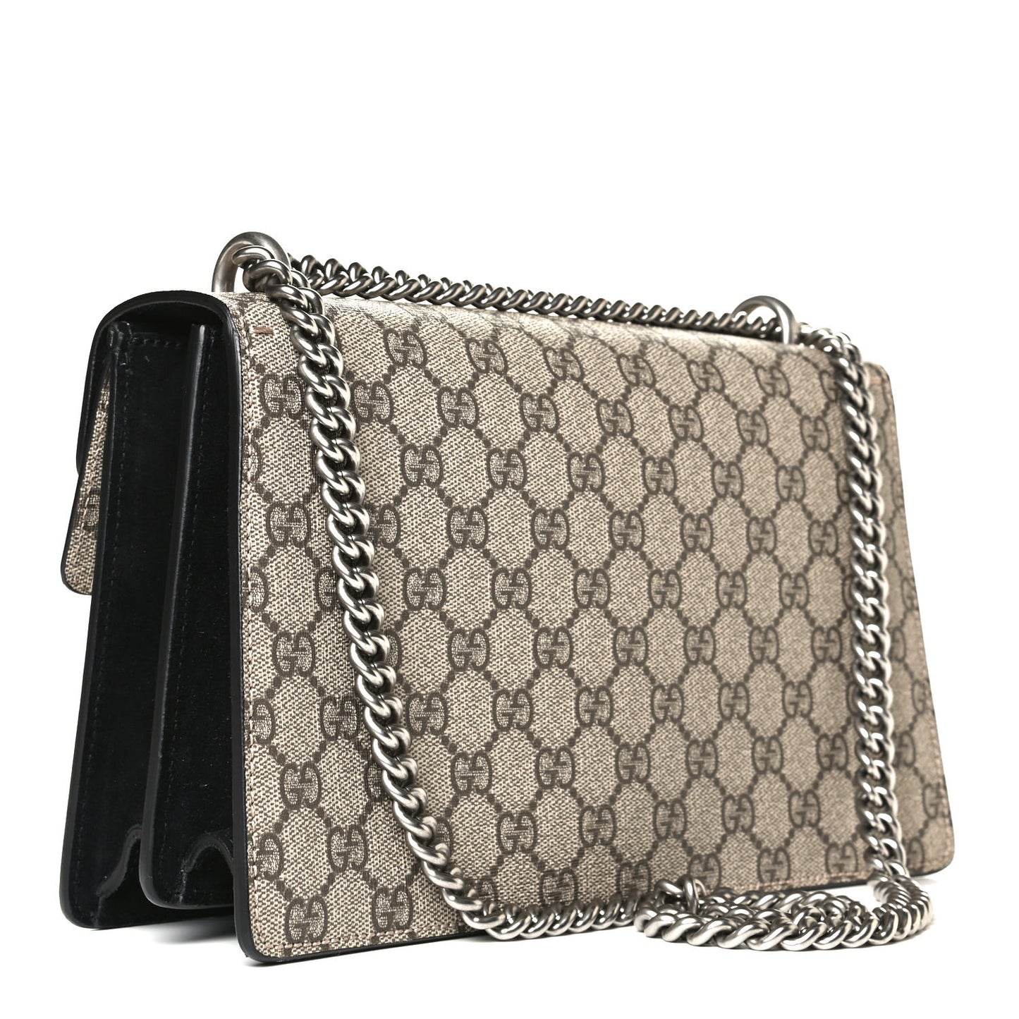 GG Supreme Monogram Small Dionysus Shoulder Bag Black
