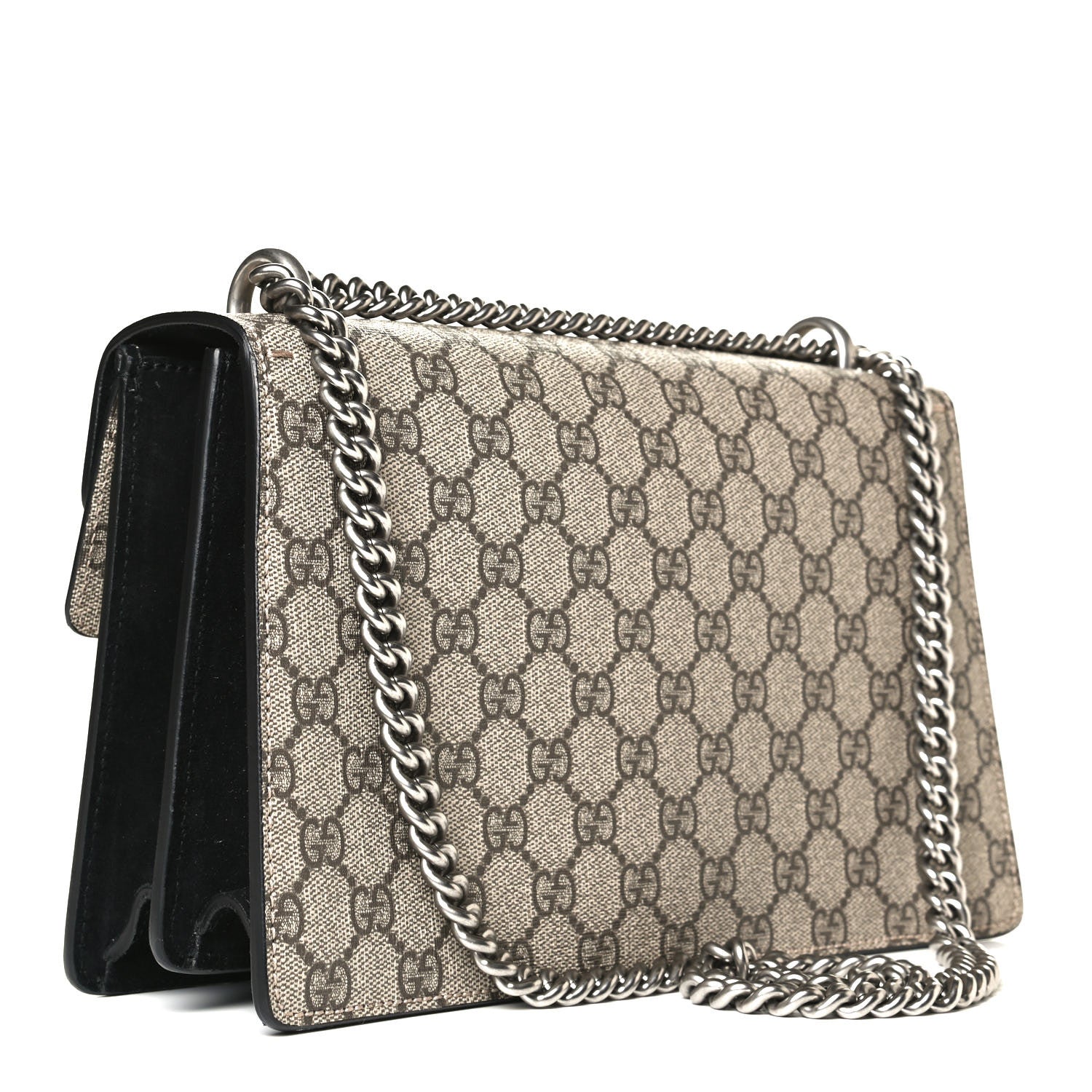 Gucci GG Supreme Monogram Small Dionysus Shoulder Bag Black 3 of 12