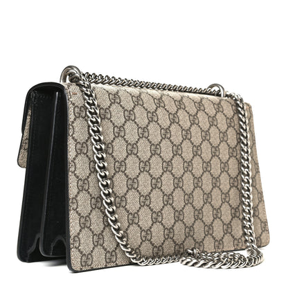 Gucci GG Supreme Monogram Small Dionysus Shoulder Bag Black 3 of 12