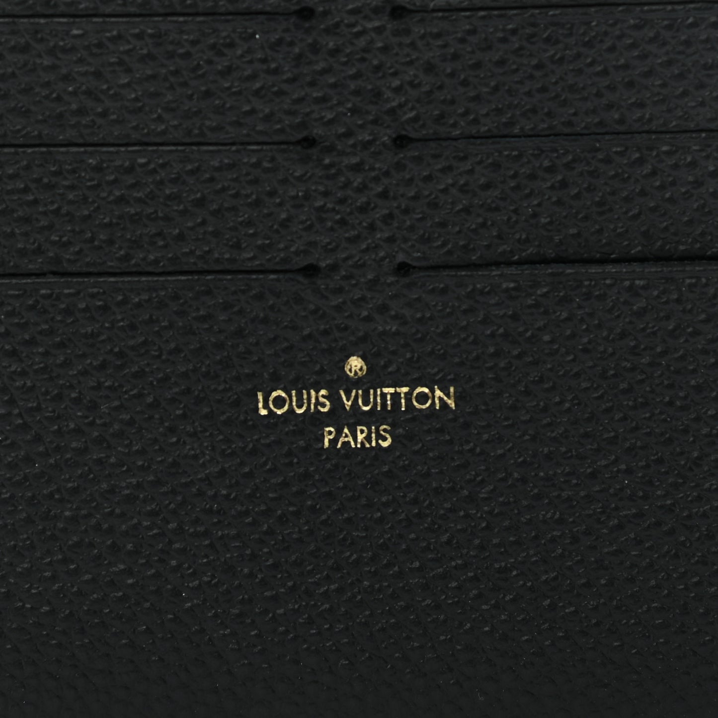 Calfskin Felicie Chain Wallet Card Holder Insert Black