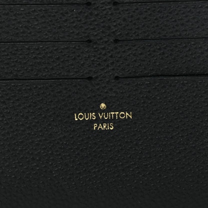 Louis Vuitton Calfskin Felicie Chain Wallet Card Holder Insert Black 6 of 8