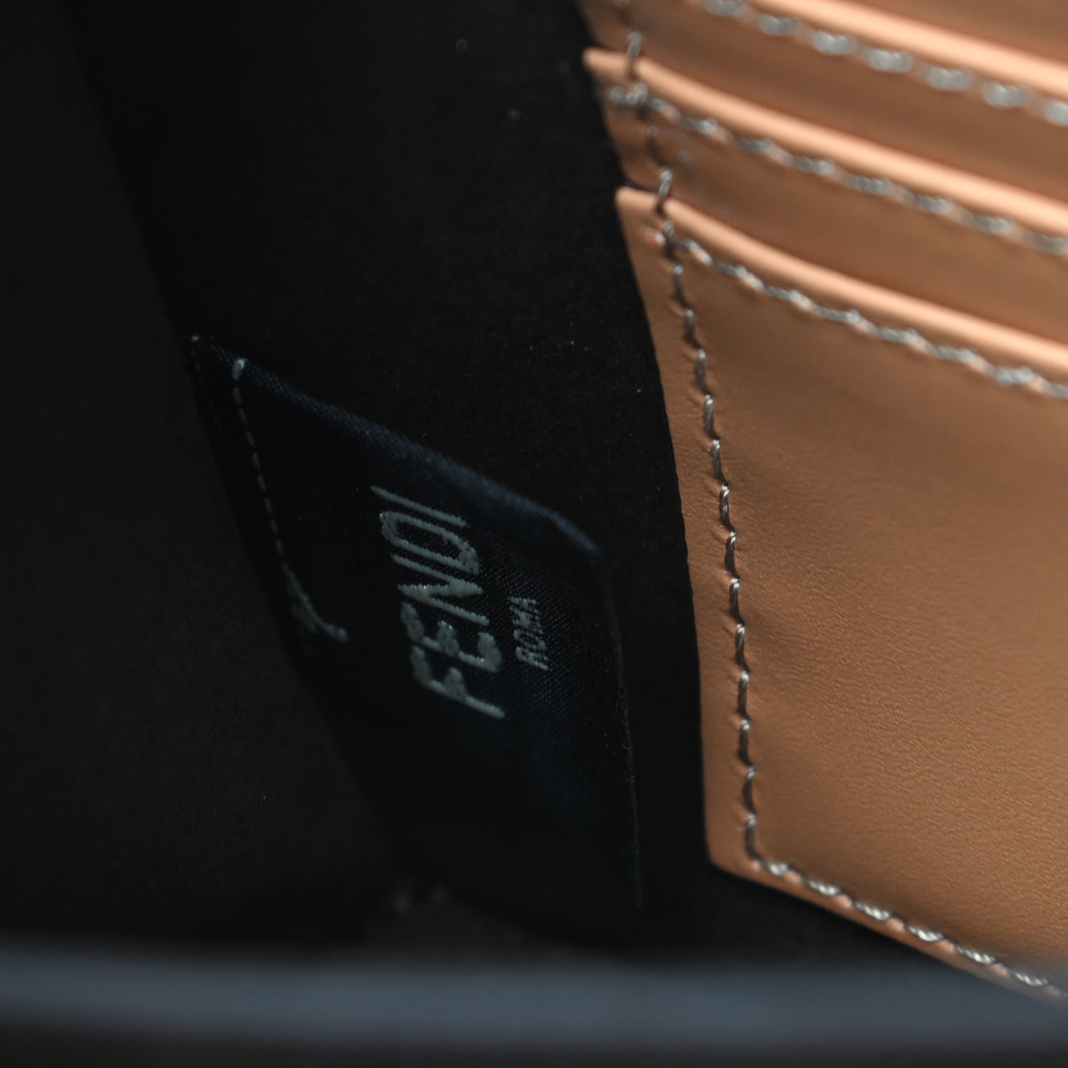 Fendi Vitello King Karligraphy Crossbody Bag Biscuit 6 of 8