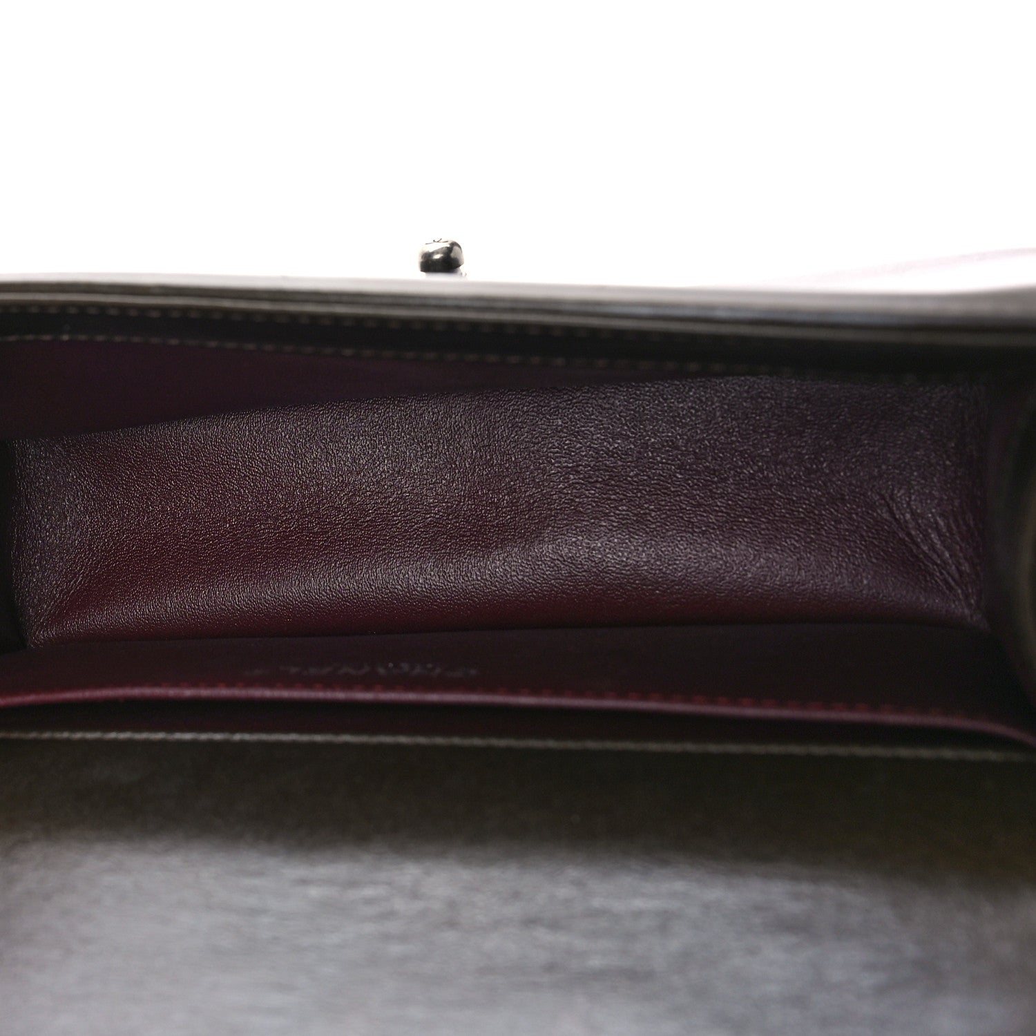 Chanel Calfskin Embossed Medium Paris Salzburg Boy Flap Dark Brown 5 of 10