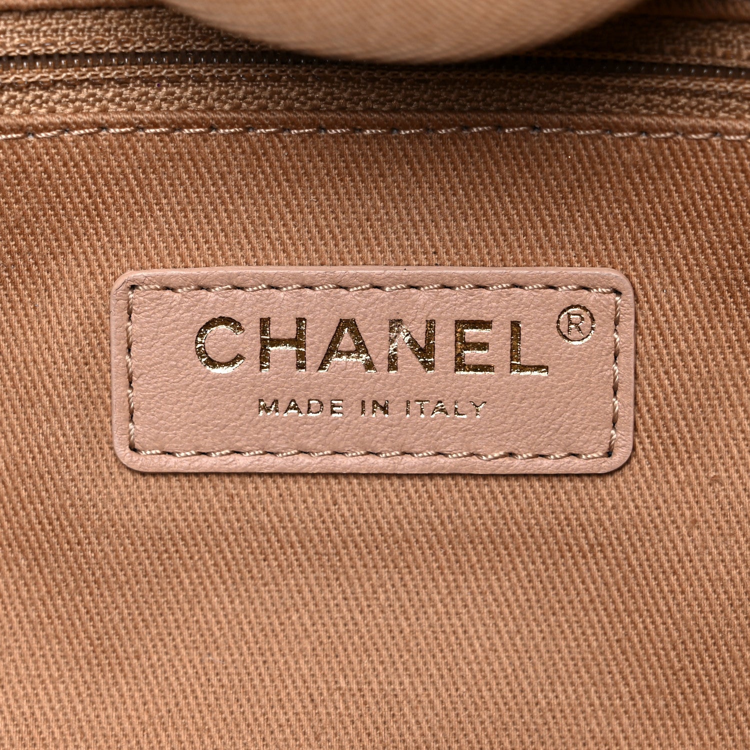 Chanel Mixed Fibers Striped Medium Deauville Tote Beige 6 of 13