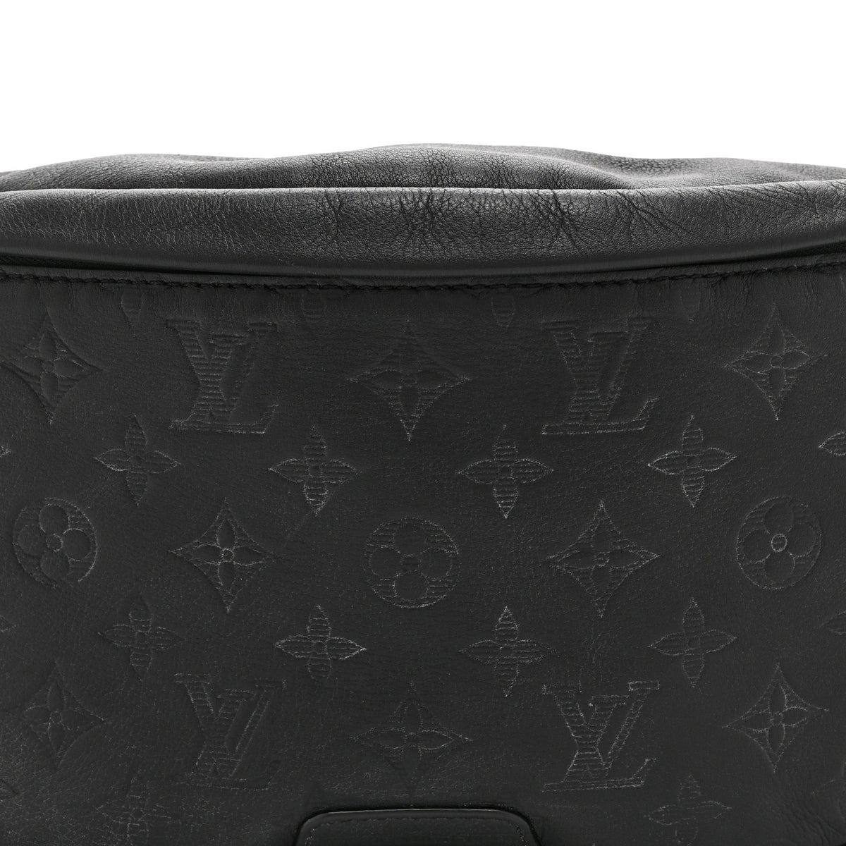 Louis Vuitton Calfskin Monogram Shadow Discovery Bumbag Black 7 of 9