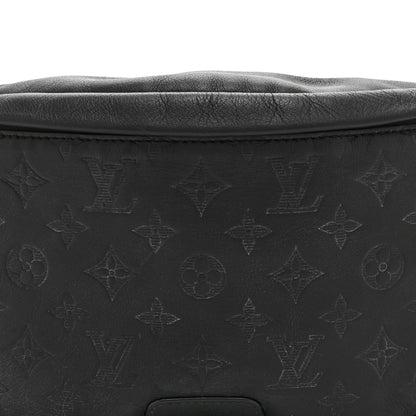 Louis Vuitton Calfskin Monogram Shadow Discovery Bumbag Black 7 of 9