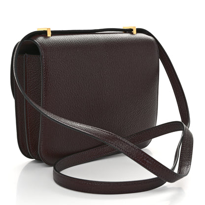 Hermes Chevre Mysore Constance 18 Rouge Sellier 3 of 11