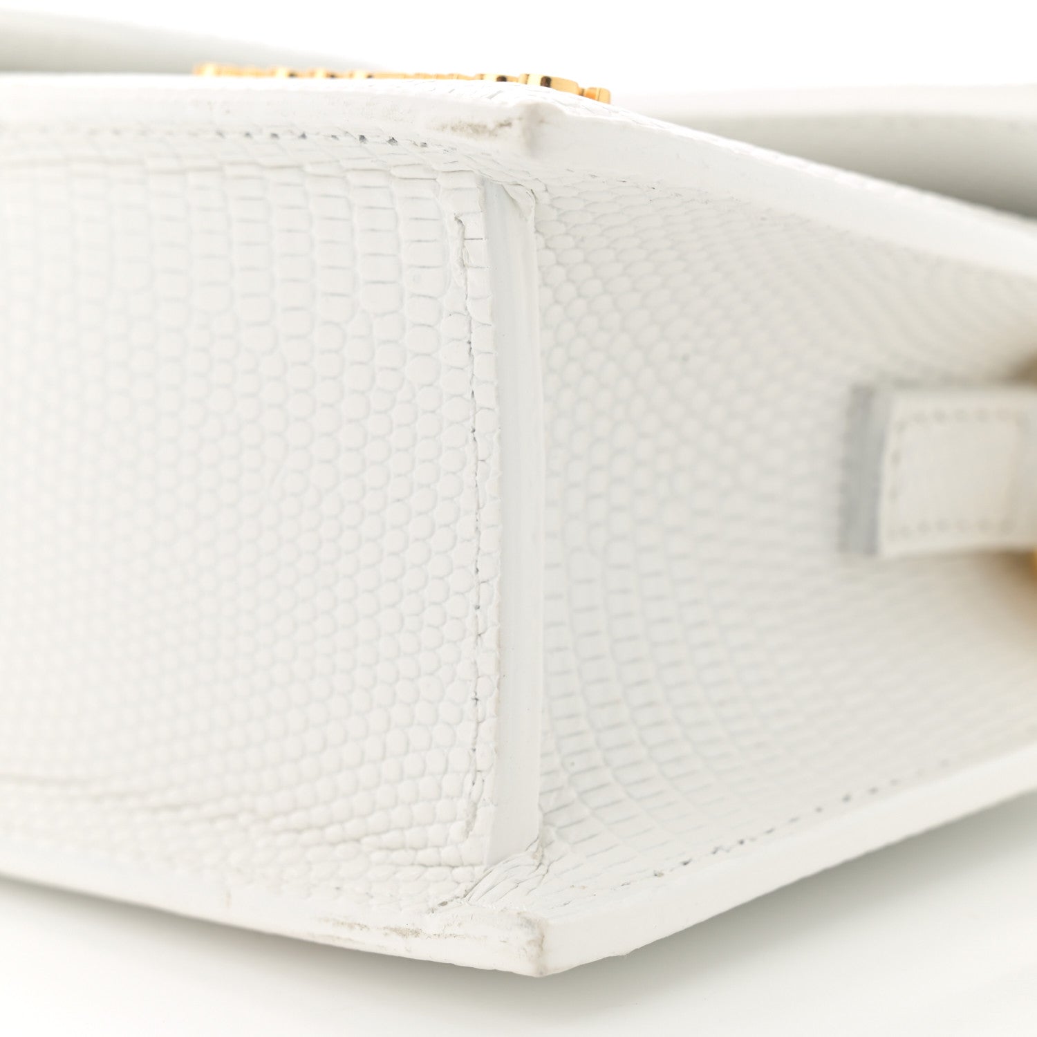 Jacquemus Calfskin Lizard Embossed Le Grand Bambino White 9 of 11