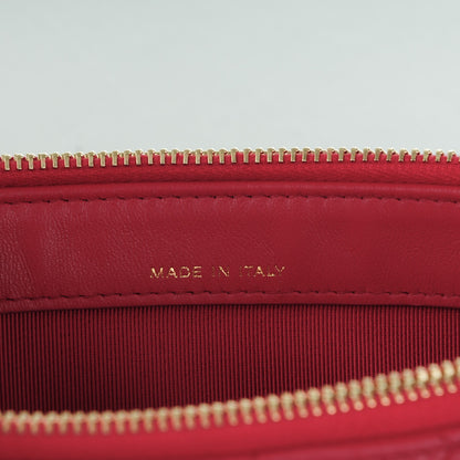 Chanel Lambskin Quilted Small Clutch With Chain Dark Pink 8 of 9