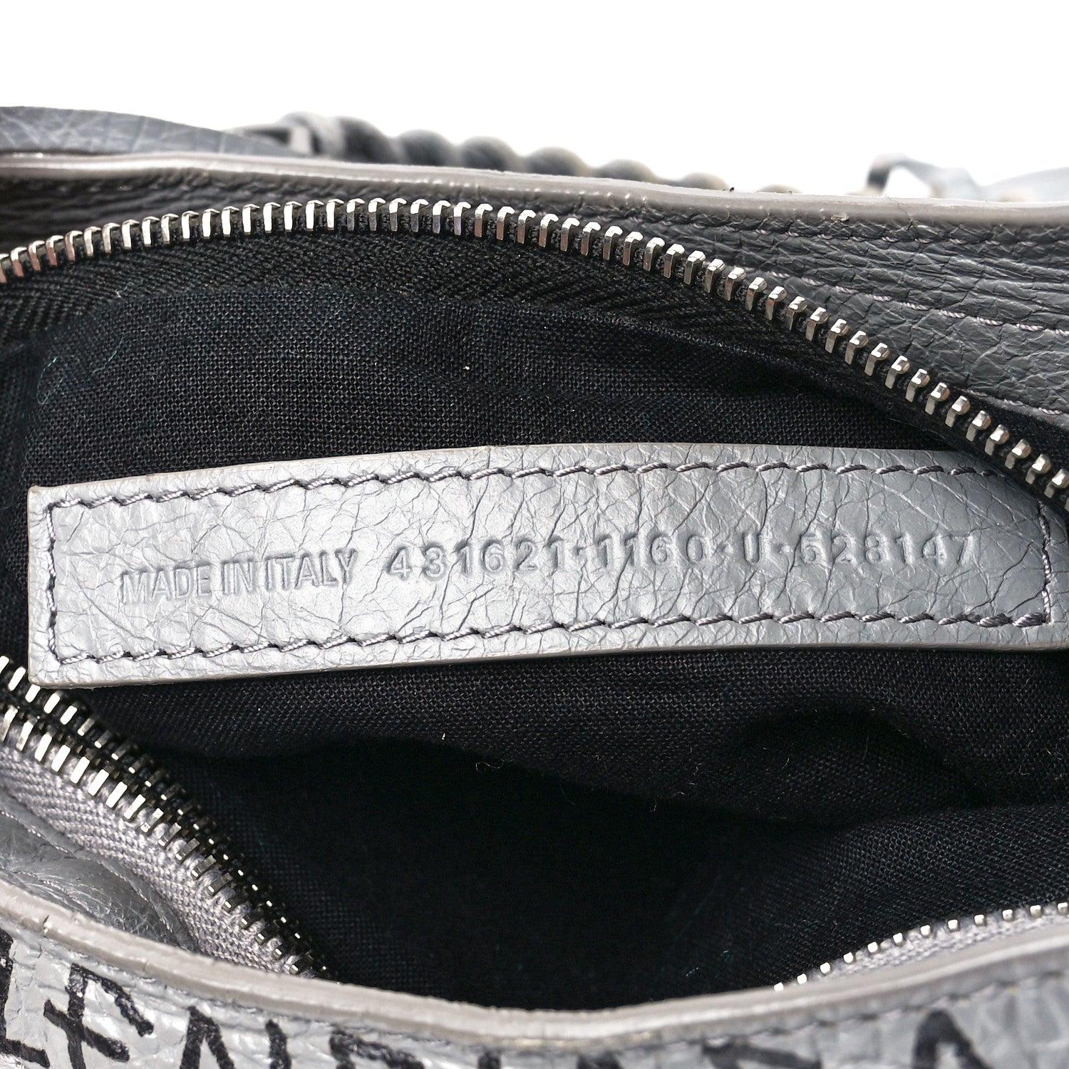 Balenciaga Agneau Arena Graffiti All Over Classic Silver Hardware S City Balenciaga Grey Black 8 of 12