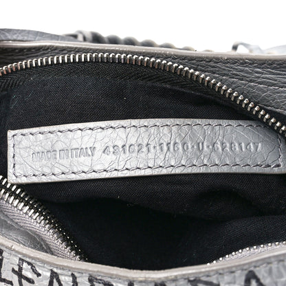 Balenciaga Agneau Arena Graffiti All Over Classic Silver Hardware S City Balenciaga Grey Black 8 of 12