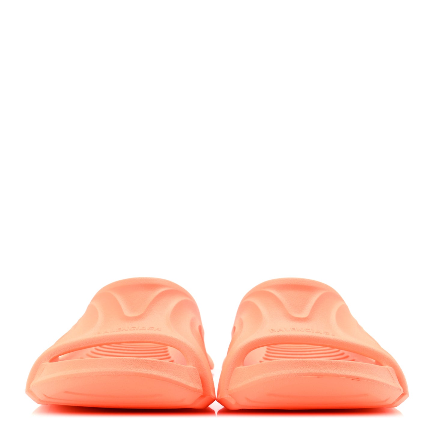 Rubber Womens Mold Slide Sandals 38 Fluo Orange