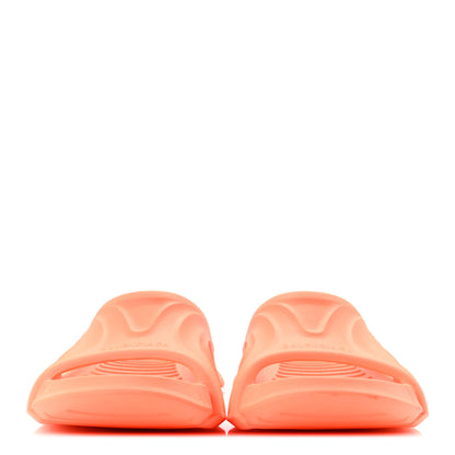 Balenciaga Rubber Womens Mold Slide Sandals 38 Fluo Orange 3 of 9