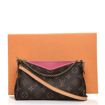 Louis Vuitton Monogram Pallas Clutch Rose Fizzy 10 of 10