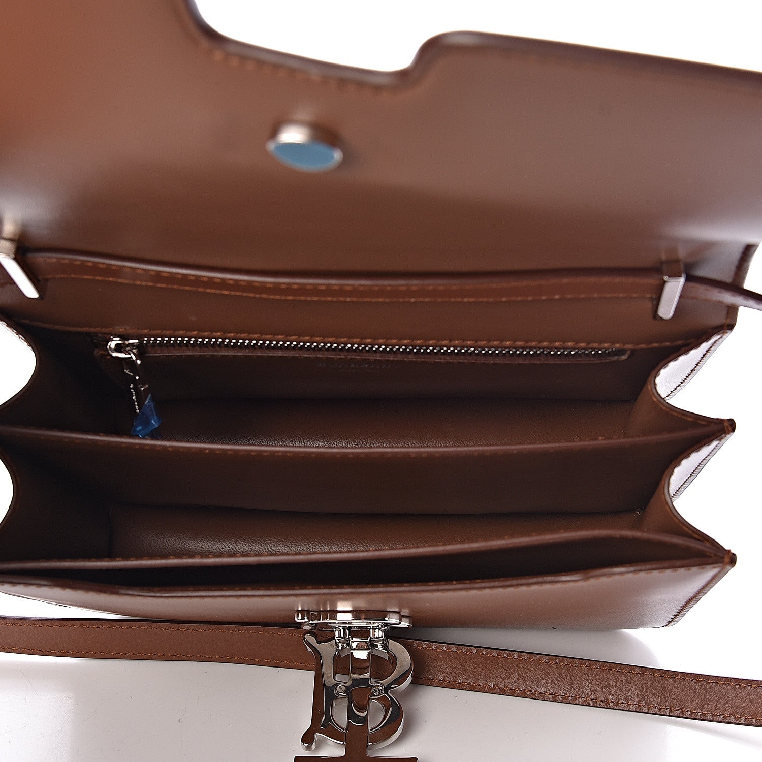 Burberry Calfskin Small TB Bag Malt Brown 5 of 9
