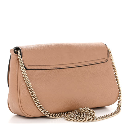 Gucci Pebbled Calfskin Medium Soho Flap Crossbody Camelia 3 of 11