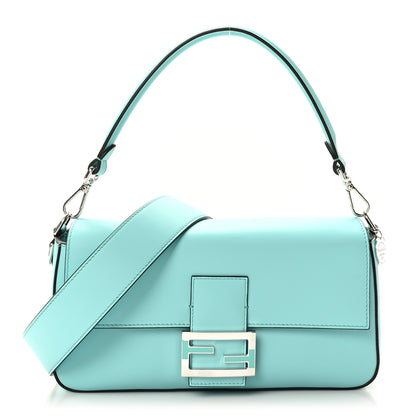 Fendi X TIFFANY Nappa Silver Baguette Blue Tiffany Silver 1 of 8