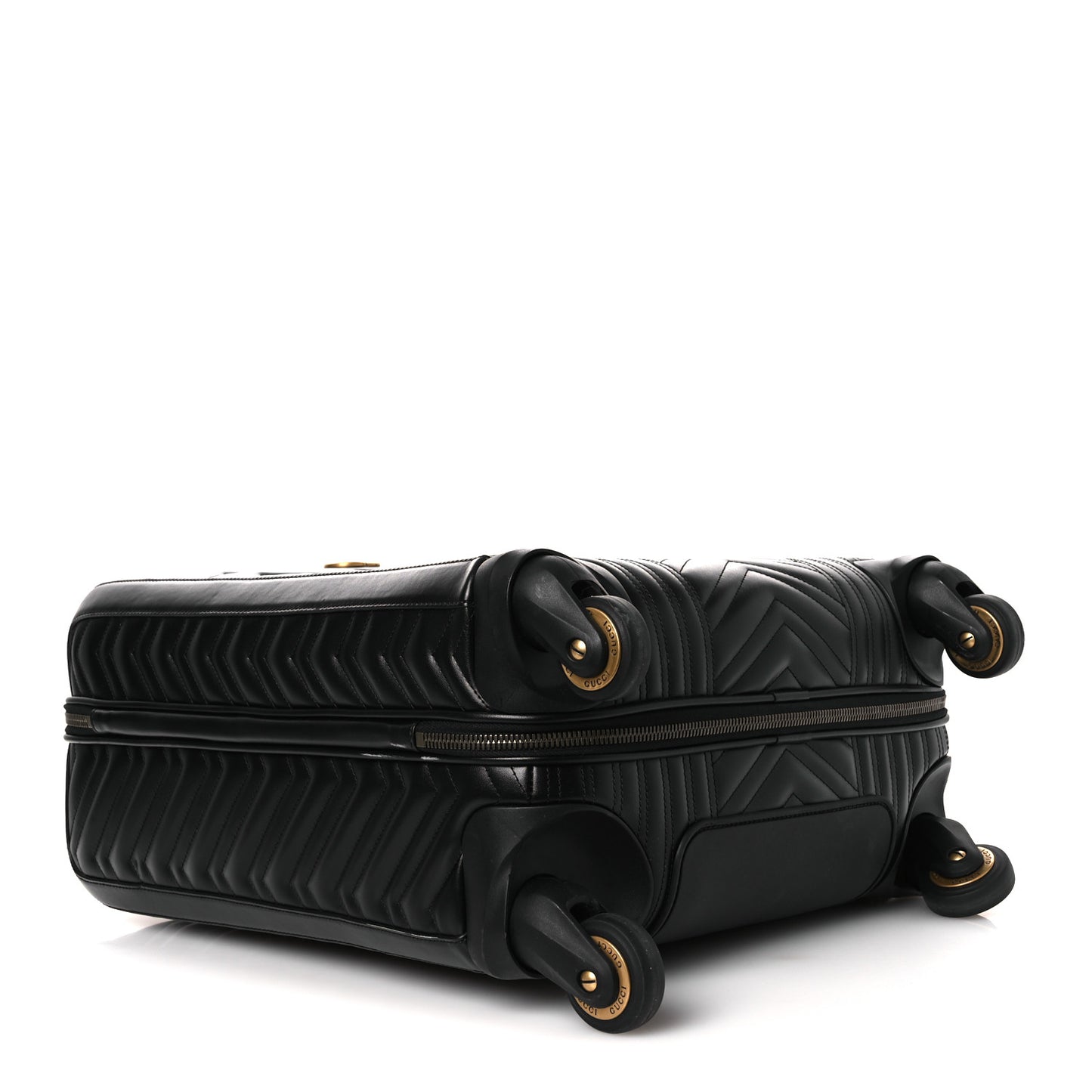 Calfskin Matelasse GG Marmont Small Trolley Black