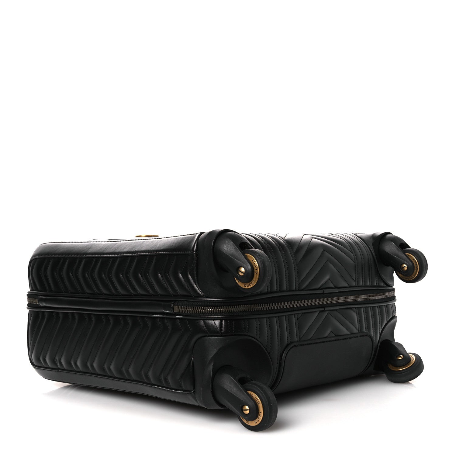 Gucci Calfskin Matelasse GG Marmont Small Trolley Black 3 of 10