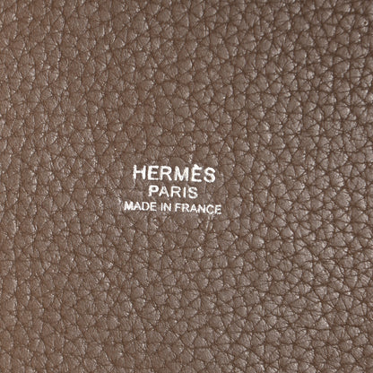 Hermes Taurillon Clemence Picotin Lock 22 MM Etoupe 6 of 13