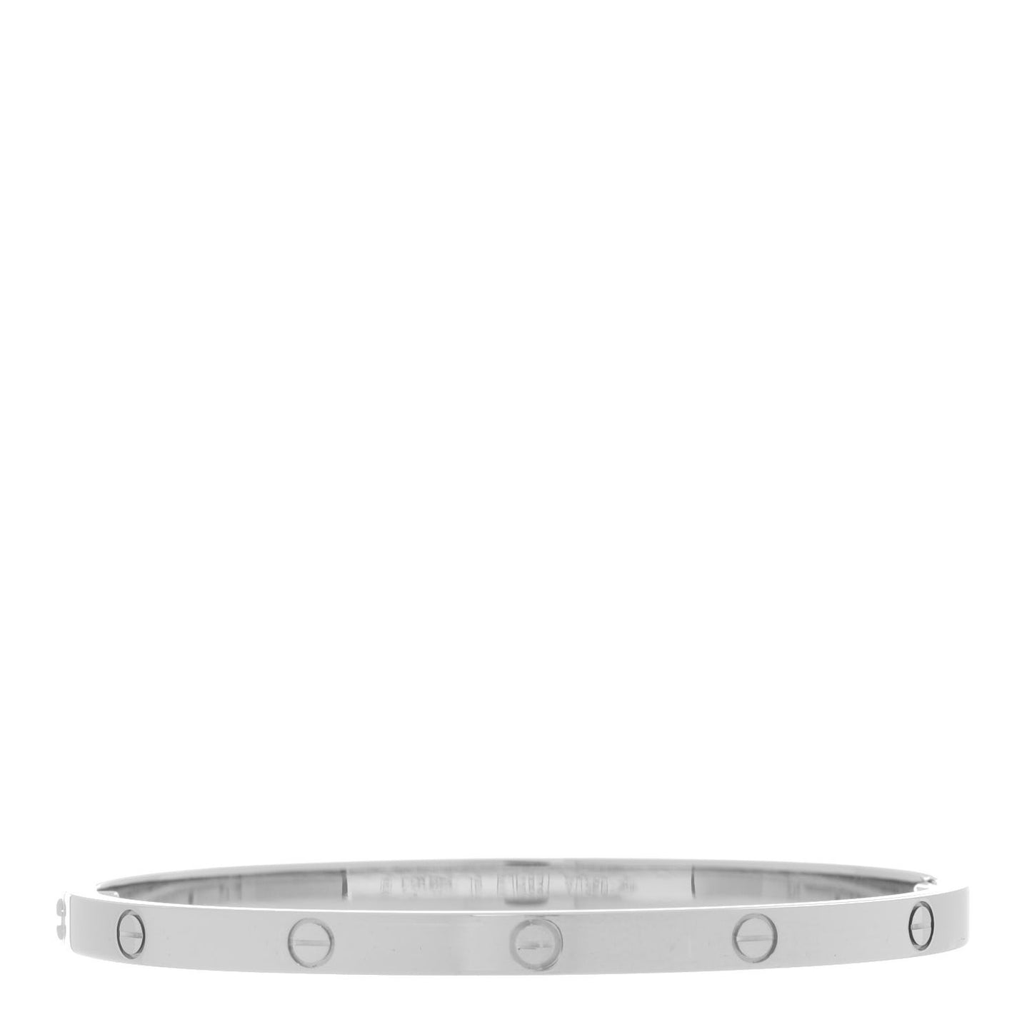 18K White Gold Small LOVE Bracelet 15