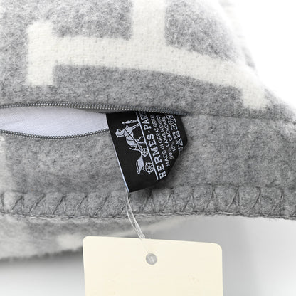 Hermes Wool Cashmere Avalon III Pillow PM Ecru Gris Clair 3 of 3