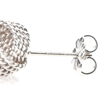 Tiffany Sterling Silver Twist Knot Earrings 4 of 5