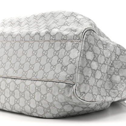 Gucci Guccissima Large Sukey Tote Silver 9 of 15