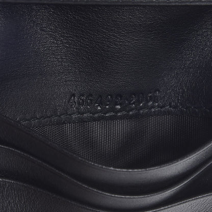 Gucci Calfskin Matelasse GG Marmont Card Case Wallet Black 7 of 7