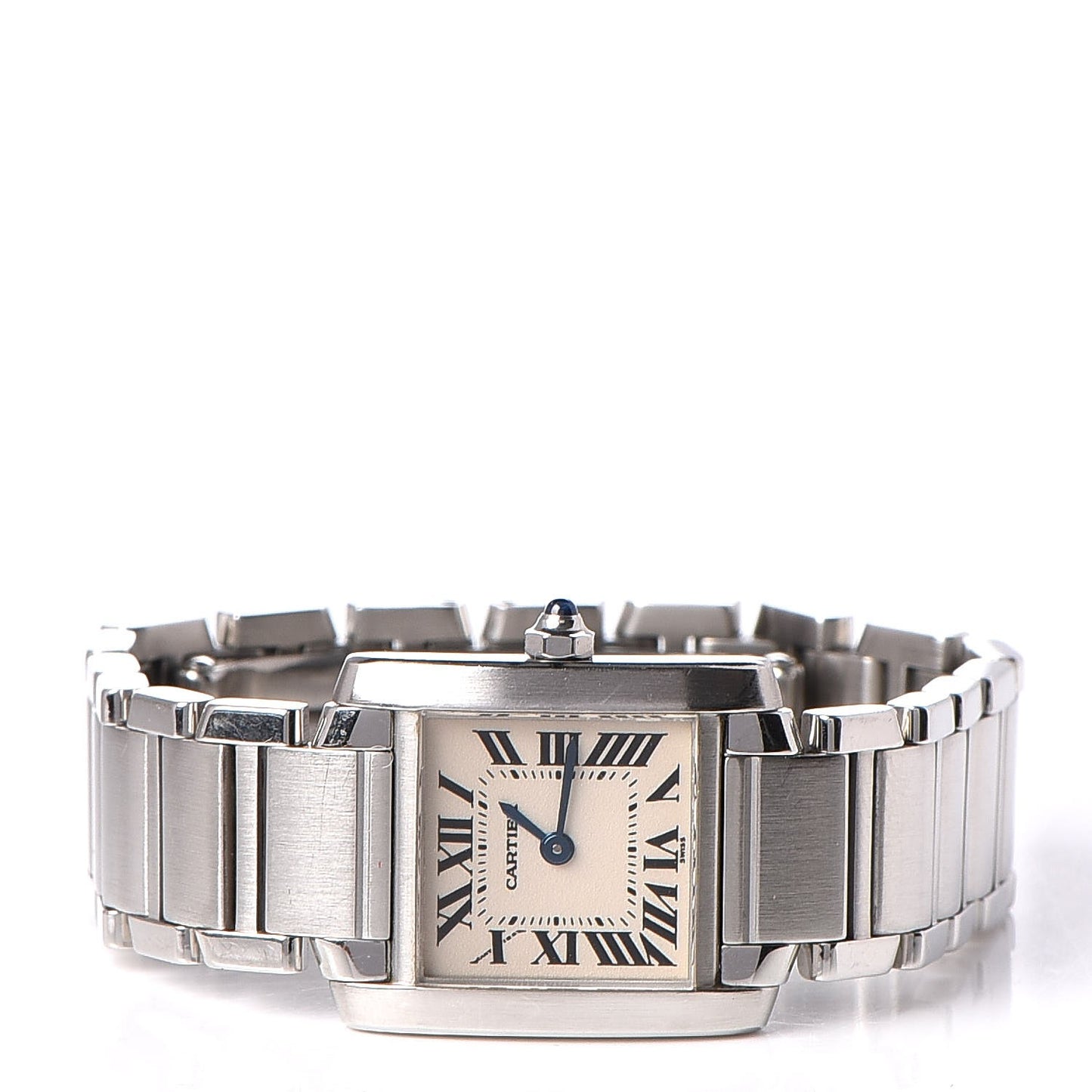 Stainless Steel 20mm Tank Francaise Quartz Watch