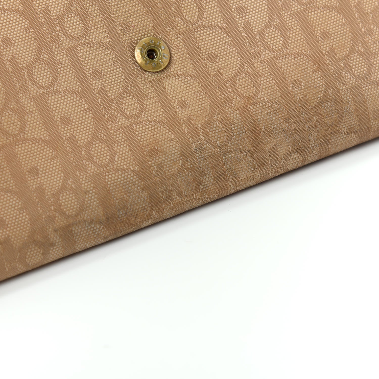 Christian Dior Monogram Flap Wallet Beige 10 of 11