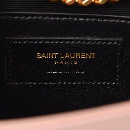 Saint Laurent Grain De Poudre Small Monogram Kate Satchel Pale Pink 6 of 8