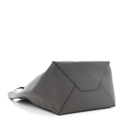 Celine Soft Grained Calfskin Small Belt Cabas Phantom Medium Grey 4 of 10