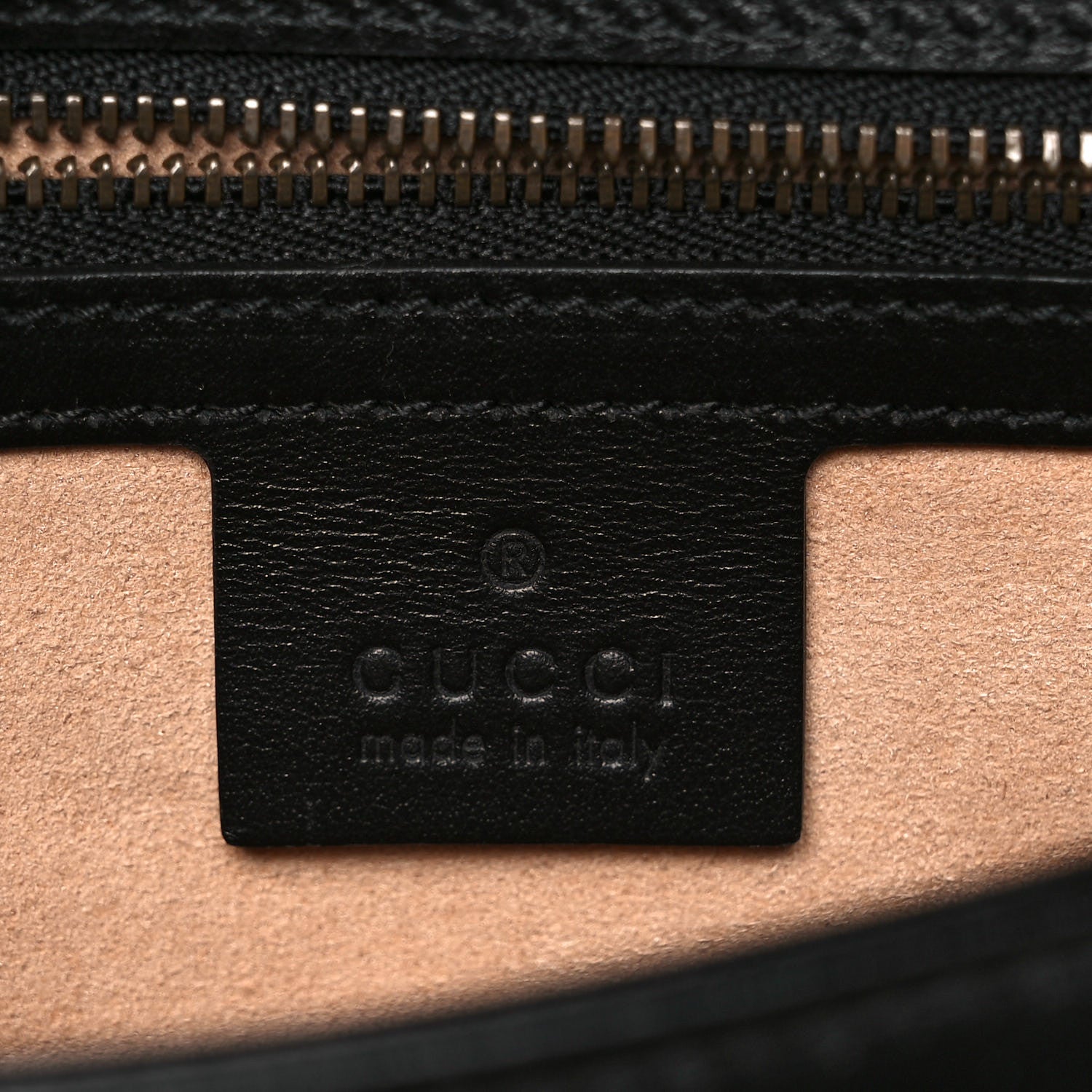 Gucci Calfskin Matelasse Small GG Marmont Top Handle Shoulder Bag Black 6 of 9