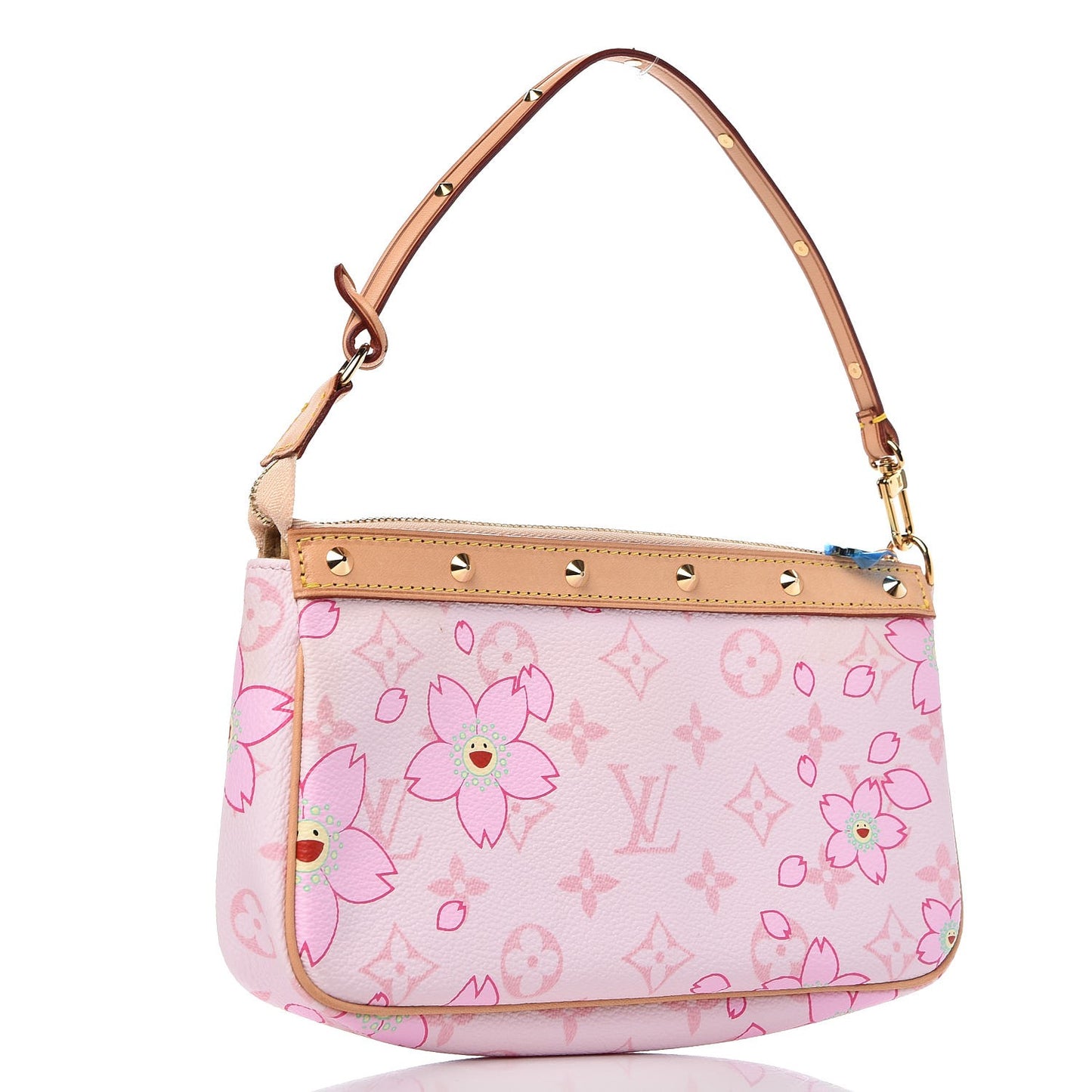 Monogram Cherry Blossom Pochette Accessories Pink